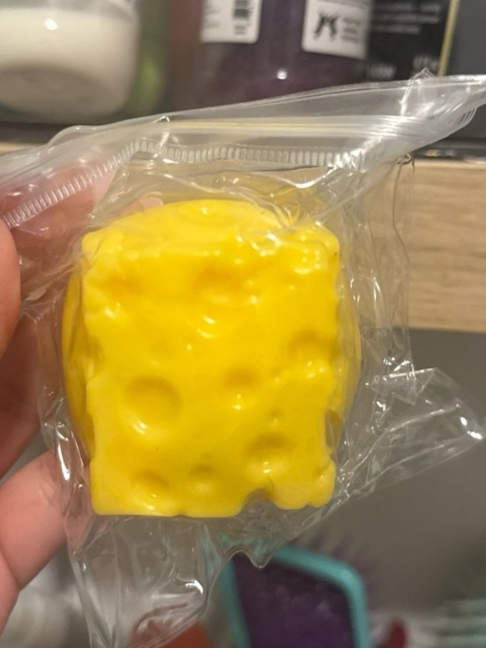 NEW CRUNCHY CHEESE SQUISHY SQUARE ASMR FIDGET TOY SATISFYING